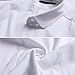 Bamboo Fiber Mens Short Sleeve Dress Shirts Slim Fit Solid Casual Button Down Shirts for Men