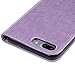 Mavis's Diary for iPhone 7 Plus Case, iPhone 8 Plus Case Wallet Embossed Floral Butterfly PU Leather Folio Elegant Flip Case, Card Slots, Soft TPU Inner Cover Violet