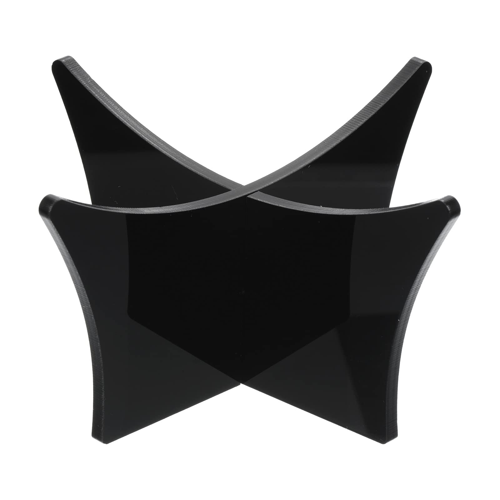 PATIKIL 4.7" Ball Display Stand, Multi-Function Acrylic Ball Stand Display Holder for Football Basketball Volleyball Soccer Ball Rugby, Black