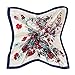 Oksale Women Floral Printed Square Scarf Kerchief Scarve Head Wrap Shawl (Blue)