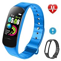 Lintelek Fitness Tracker, Activity Tracker, Color Screen Kids Band with Heart Rate, Blood Pressure Monitor, Step Counter IP67 Smart Bracelet, for Kids, Women and Men