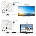TV Antenna,2018 Upgrade Digital TV Antenna Best 50+ Miles Range with Amplifier Signal Booster for Indoor,UL USB Power Supply and 16.5FT High-Performance Coax Cable-1080P 4K Ready for FUN-Transparent