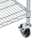 TRINITY EcoStorage Heavy Duty 5-Tier Adjustable Wire Shelving with Wheels for Outdoor Use, Garage Storage and More, NSF Certified, 800-4000 Lb Capacity, Gray, 48