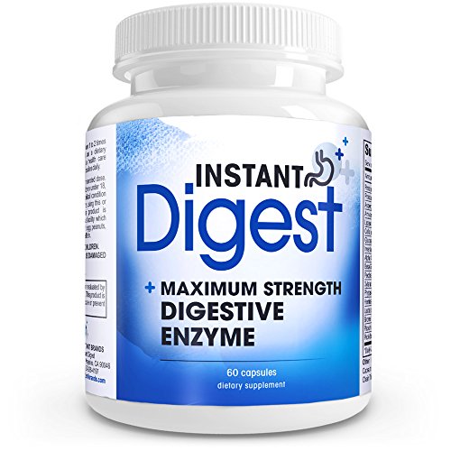 Instant Digest Maximum Strength Digestive Enzymes, 60 Capsules (The Best Digestive Enzymes For Acid Reflux)