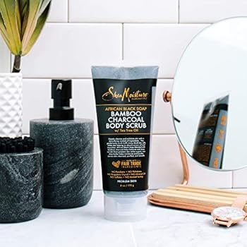 shea moisture bamboo charcoal body scrub