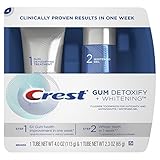 Crest Gum Detoxify + Whitening 2 Step Toothpaste, 4.0 and 2.3 oz