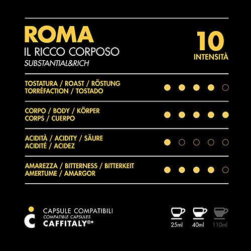 FRHOME-Caffitaly-100-Cpsulas-compatibles-Il-Caff-Italiano-Mezcla-Roma-Intensidad-10