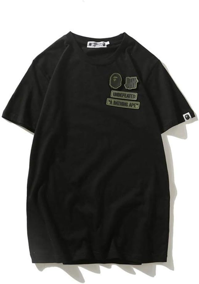 Girls Mens Boy's Casual T Shirt Round Collar Crewneck T Shirt Sleeve Camo Tees