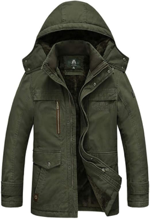 Dwevkeful Winterjacke Herren - Extrem Warm Mit Wollfutter & Kapuze
