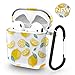 AirPods Case - Xmifer Airpods Case Cover for Apple Airpods 2/1 with Keychain Airpods Accessories(Lemon)