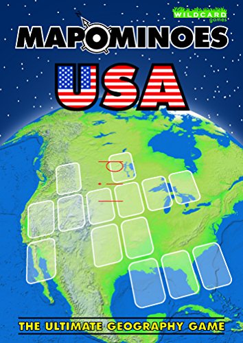 MAPOMINOES USA â€“ The Ultimate Geography Game â€“ Fun & educational travel card game about US states for kids teens and adults
