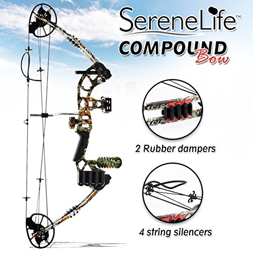SereneLife-Complete-Compound-Bow-Arrow-Accessory-Kit-Adjustable-Draw-Weight-30-70-lbs-with-Max-Speed-320-fps-Right-Handed-SLCOMB15ST