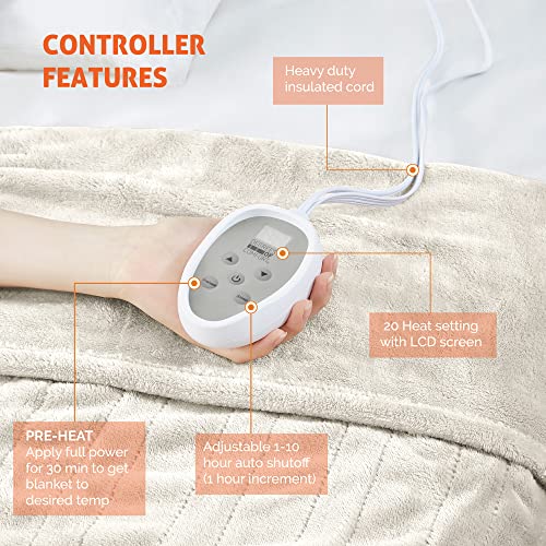 Degrees of Comfort Heated Blanket Dual Control W/ Auto Shut Off