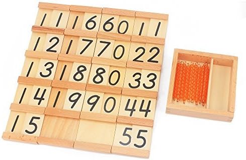 QLL Montessori Teaching Math Toys Teens and Tens Seguin Board with Beads Bars B Wood Toys Early Childhood Education Preschool Training