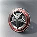 Dsycar 3D Metal Chrome Texas Edition Star Emblem Diameter 3