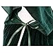 Colorful House Unisex Full Length Velvet Hooded Cape Halloween Christmas Cloak (59