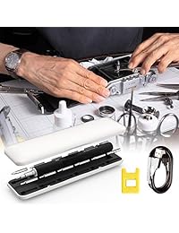 Destornillador eléctrico portátil ScopeAround   Destornillador de potencia inalámbrico Recargable, Control de movimiento inteligente Gyro, carga USB con 13 bits de precisión y 3 luces LED, herramientas de reparación para dispositivos electrónicos