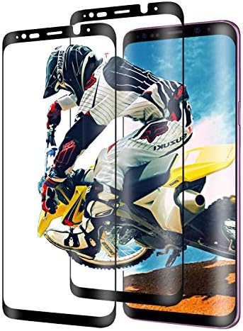 [2 PACK] Galaxy S9 Plus Screen Protector Galaxy S9 Plus Screen Tempered Glass HD Clear Protective Film, Tempered Glass 3D Arc Face, 9H Hardness, [Case Friendly] for Samsung Galaxy S9 Plus
