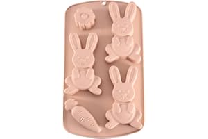3D Bunny Shape Non Stick Crafts Casting Tool, Silicone Bunny Chocolate Candy Molds | for Gummies Cupcake Candy Jelly Pastry I