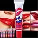 GUAngqi 6 Colors Tattoo Magic Color Peel Off Mask Tint Long Lasting Waterproof Lip Gloss