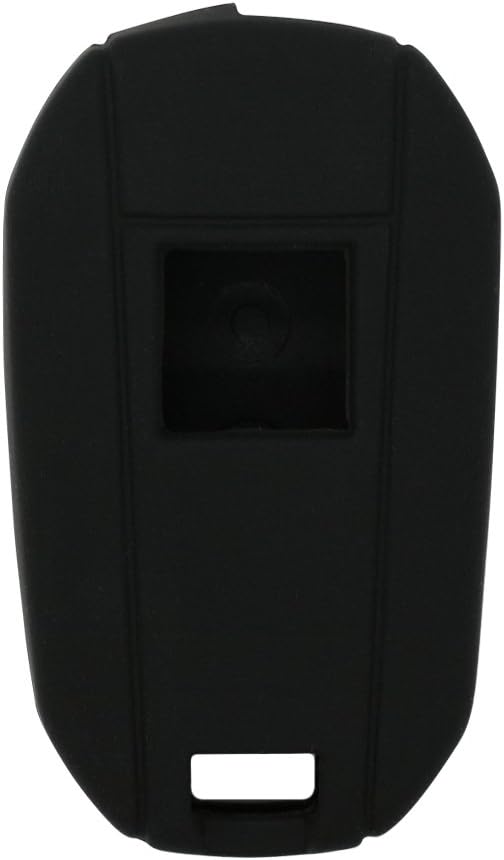 BROVACS Silicone Cover Protector Case Holder Skin Jacket Compatible with PEUGEOT CITROEN 3 Button Flip Remote Key Fob CV4300 Black - Image 3