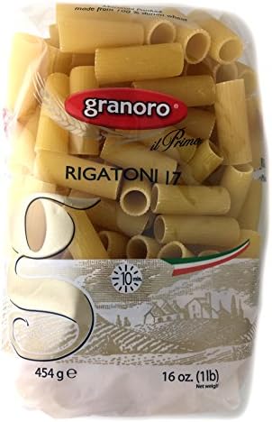 Granoro Rigatoni 17 Macaroni Pasta 100% Durum Wheat, 16 Ounces