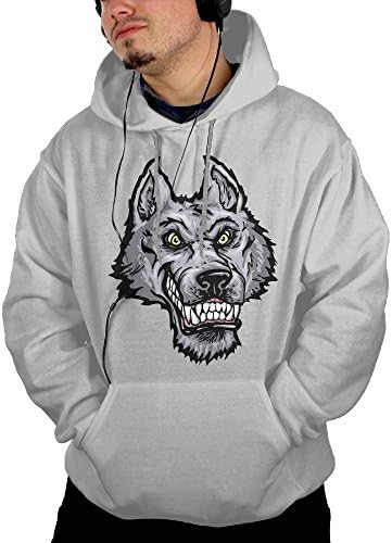 Men Wolf Head Fashion Hoodie