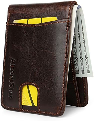 High-End Wallet for Men Genuine Cowhide Leather with RFID Blocking