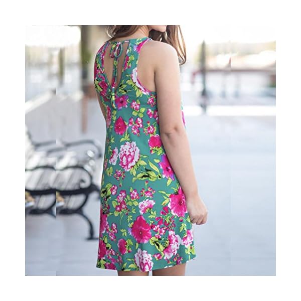 Feite-Fashion-Women-Sexy-Dress-Floral-Tie-Casual-Mini-Dress-Sleeveless-Dress
