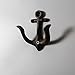 4 PCS Cast Iron Nautical Anchor Coat Hooks Wall Mounted Hat Hook Coat Towel Display Hanger