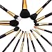 Jessup 15 Pcs Pro Makeup Brushes Makeup Brush Set Beauty Cosmetics Powder Foundation Eyeshadow Eyeliner Blending Lip Make Up Brush Tools Purple/Gold T095