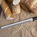 Rada Cutlery 10 Inch Stainless Steel Bread Knife with Black Stainless Steel Resin Handle – Made in USA