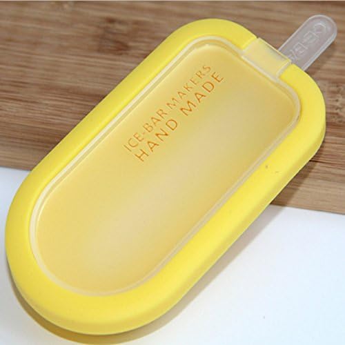 MELIP Popsicle Molds BPA Free Stackable Ice Lollipop Mold Stackable Ice Lollipop Mold (Yellow)