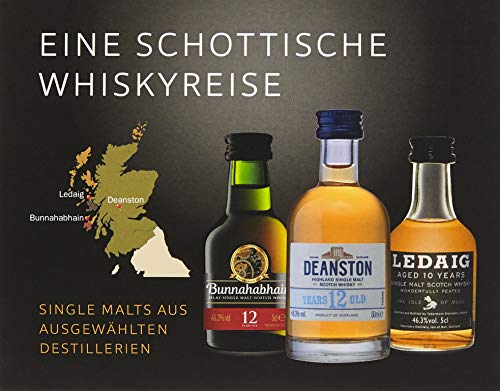 Ledaig Single Malt Miniaturenset - Eine schottische Whiskyreise - Bunnahabhain, Deanston und Ledaig (3 x 0,05 l) – Bild 3