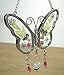 BANBERRY DESIGNS Nurse Butterfly Sun Catcher - Pressed Dried Flower Wings with Beads and a Silver Heart Charm Engraved with Nurse - 4.25 Inches - Nurses Gifts