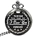 levonta Dad Gifts for Dad Birthday Gifts Fathers Day Gifts Personalized Pocket Watch with Chain