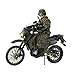 World Peacekeepers Army Men Action Figures: 30-Pt. Full-Motion 12-Inch Army Toys w/ Military Dirt Bike, Ninja Grip, Shotgun & M4 w/ Grenade Launcher (Sentry)