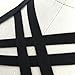 Harness Bra,Women Strappy Harness Sexy Hollow Out Body Cross Cage Bra Elastic and Adjustable Cupless Bralette Straps Lingerie, Black Large
