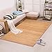 Yaheetech Bamboo Area Rug Carpet 5'x 8' Brown Natural Bamboo Wood Floor Mat Bamboo Carpet Indoor Outdoor (8 x 5 ft)
