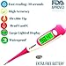 Best 2017 FDA Digital Medical Thermometer, Easy Accurate and Fast 10 Second Read & Monitor Fever Temperature, Flexible Tip,Waterproof for Baby,Kids, Adults, Pets,Oral, Underarm (Pink)