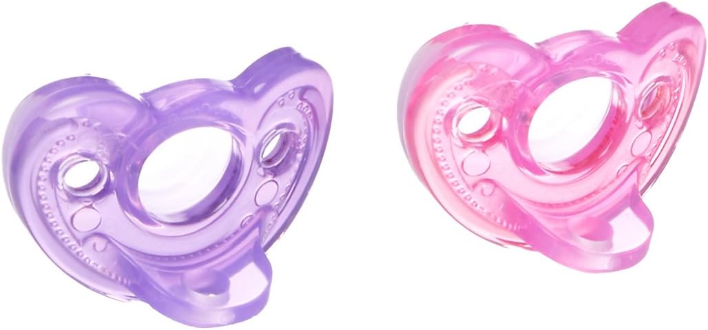 The First Years Gumdrop Baby Dummy from 3 Months – Pink & Purple, 144764