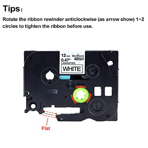 20 Pack Compatible Brother TZe-231 TZe231 TZ231 P-touch Label Maker Tape, 12mm Black on White Standard Laminated Tape (1/2 Inch) x 26.2 Feet (8m) - Thumbnail 3