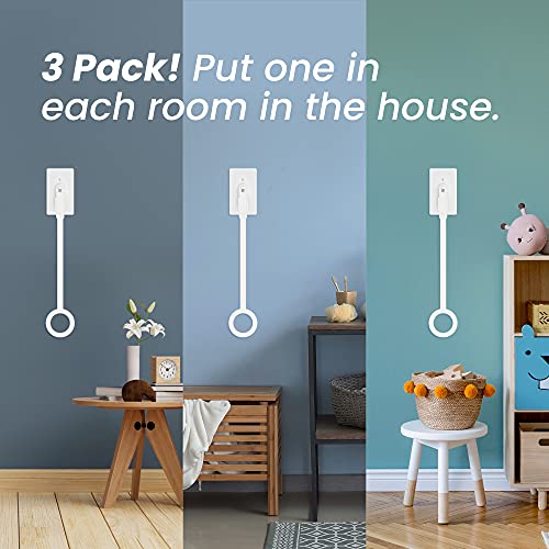 [3 Pack] Light Switch Extender for Kids with Easy Grab Loop Toddler