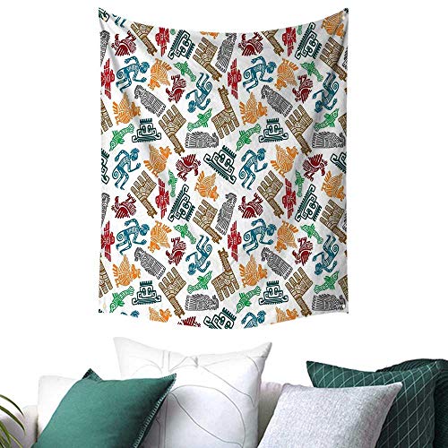 Anshesix Tribal Tapestry for Living Room Mayan and Aztec Pri