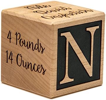 Custom Birth Story Keepsake Block