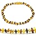 Amber Teething Necklace for Babies (Unisex) - Anti Flammatory, Drooling & Teething Pain Reduce Properties - Certificated Natural Oval Baltic Jewelry with the Highest Quality Guaranteed.