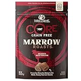 Wellness CORE Marrow Roasts Natural Grain Free Dog Treats, Beef, 8-Ounce Bag