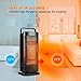 TRUSTECH Ceramic Space Heater Tower Heater for Office Small Portable Personal Heater Fan Heat Up Fast Under The Desk Oscillating Heater Instant Warm for Winter Adjustable Temperature