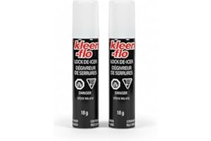 Kleen-Flo Lock De-Icer, Anti-Freeze Spray, 18g, High Performance, Fast Action for Cars, Doors and padlocks