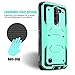 LG K8 Case, LG Escape 3 Case, LG Phoenix 2 Case, Venoro 2in1 High Impact Resistant Hybrid Dual Layer Hard Rugged Full-Body Slim Shockproof Phone Case Cover Shell (No Clip-Light Green)
